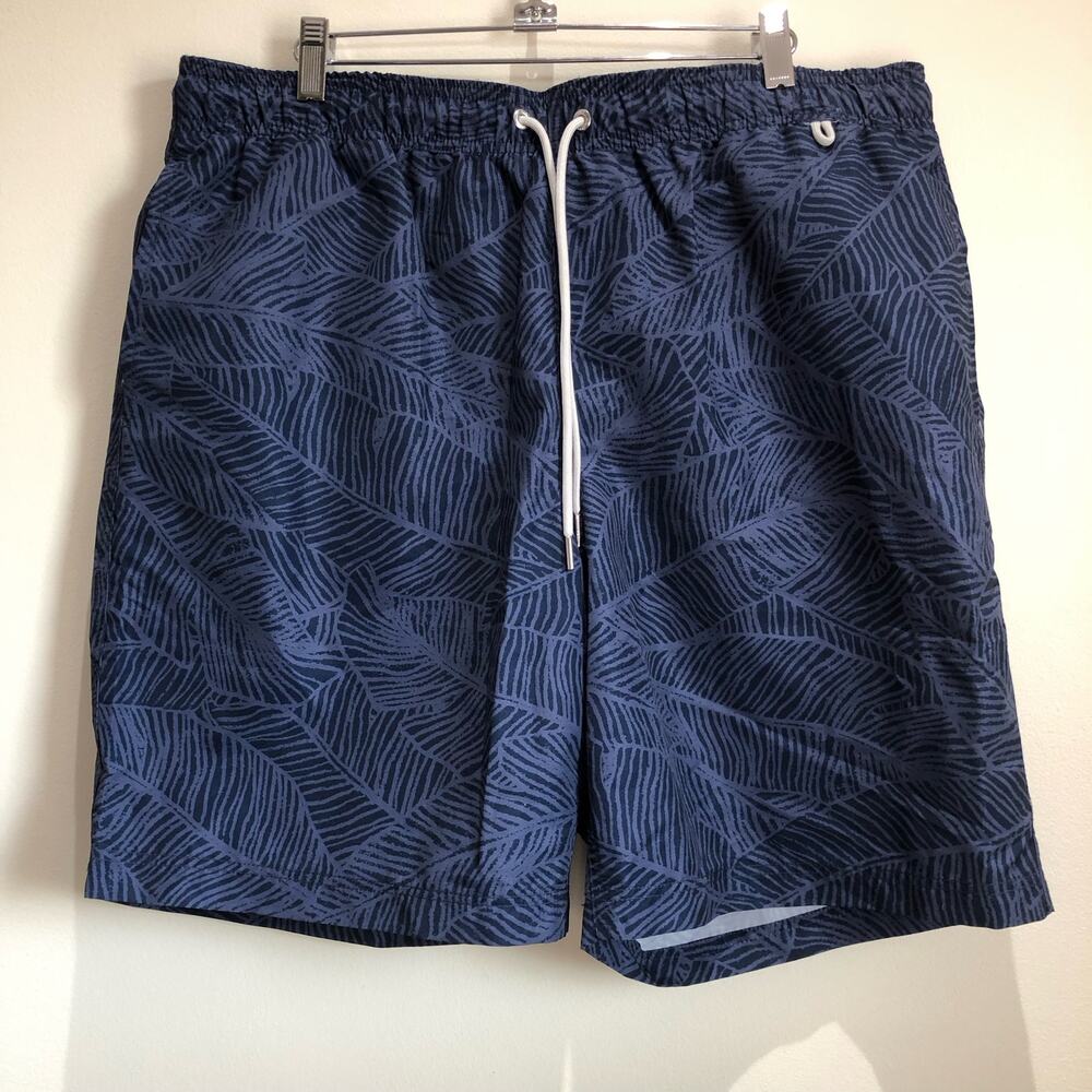 Land's End Men's Board Shorts Large 36-38 Swim Trunks Blue